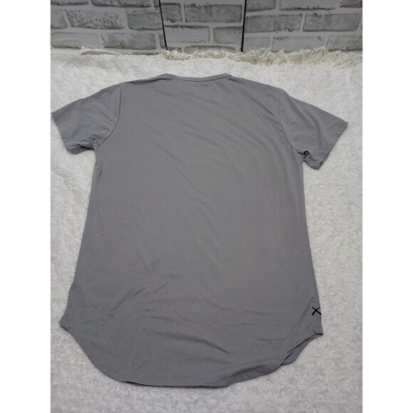 Cuts Elongated Short Sleeve 2 Men's Tee Crew Neck - Picture 5 of 14